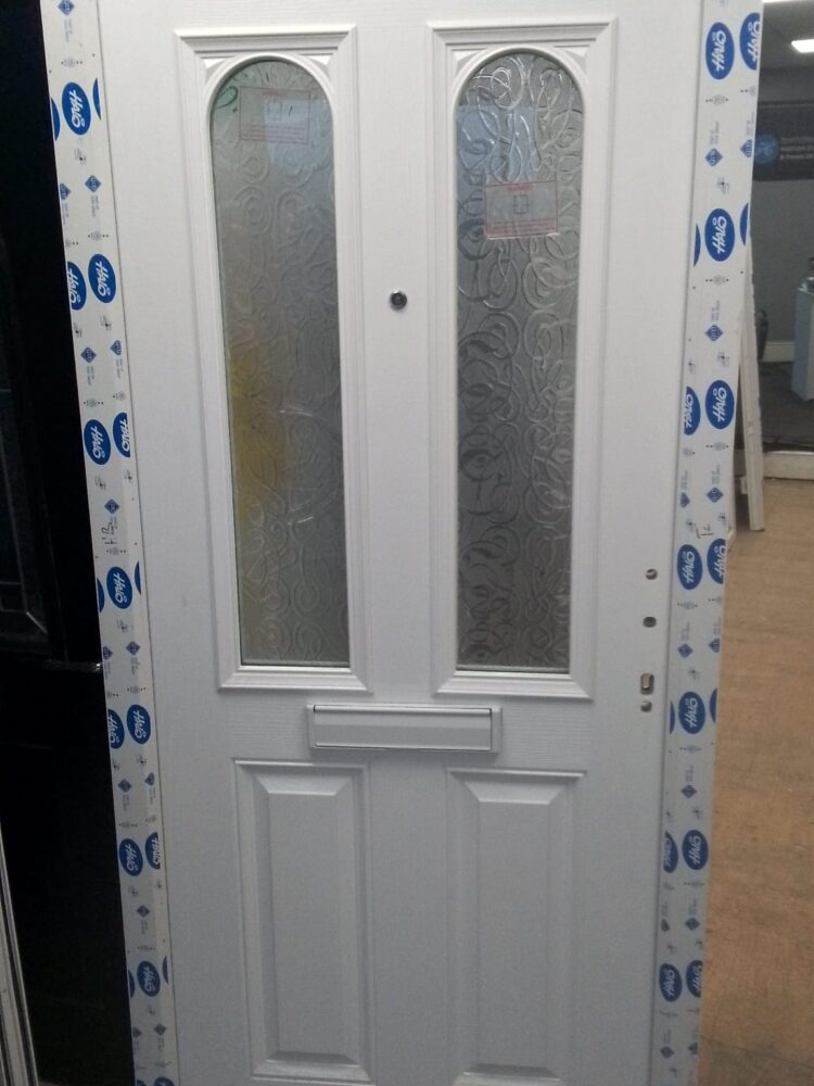 White Composite Traditional Door 950 x 2090 mm 25SH01