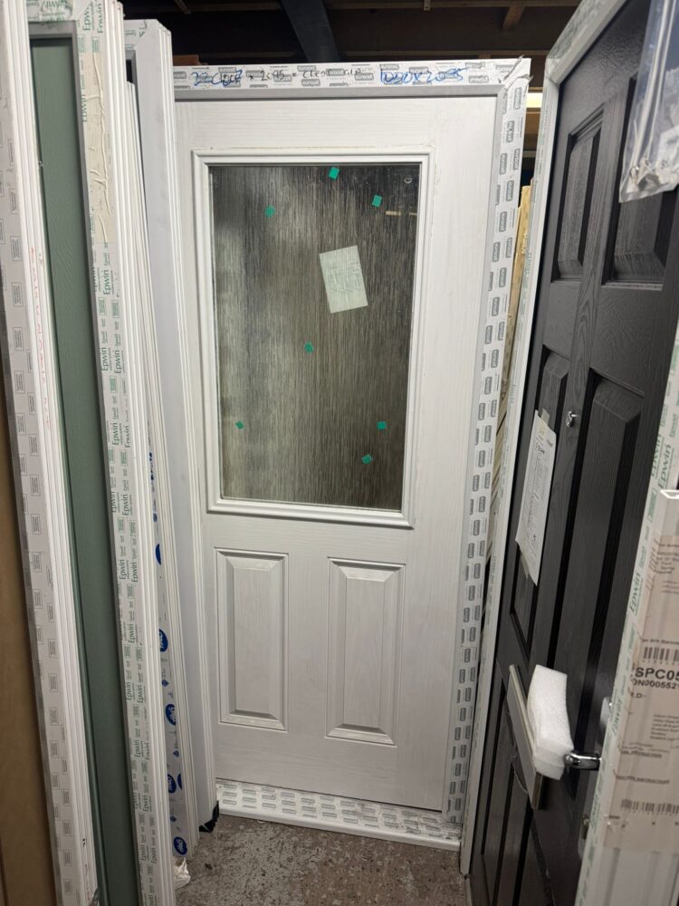 White Composite Traditional Door 1000 x 2095 mm 22CL07