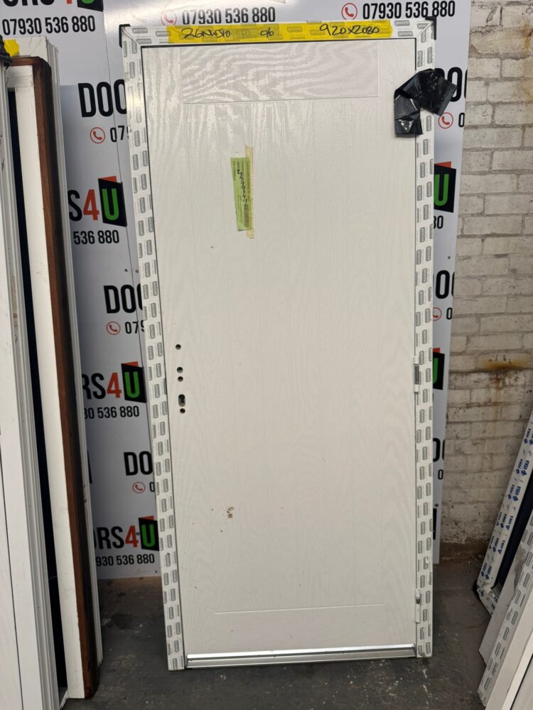 White Composite Traditional Door 920 x 2080 mm 26NWJ10