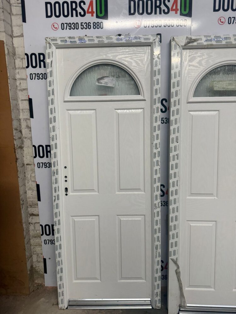 White Composite Traditional Door 805 x 2060 mm 26NWJ02