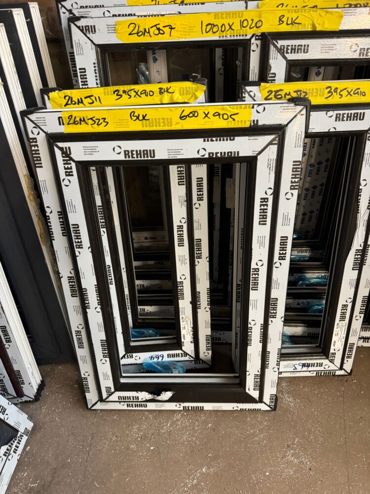 Black Upvc Window 600 X 905 mm 26MJ23