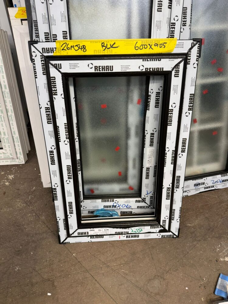 Black Upvc Window 600 X 905 mm 26MJ48