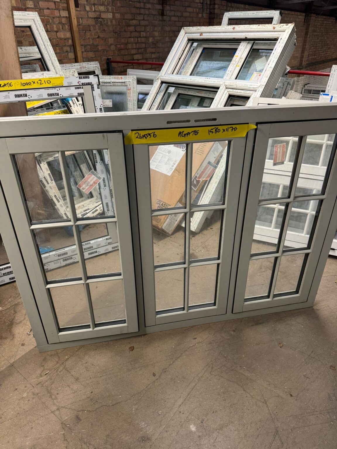 Agate Grey Upvc Window 1580 X 1170 mm 26MJ56 - DOORS 4U