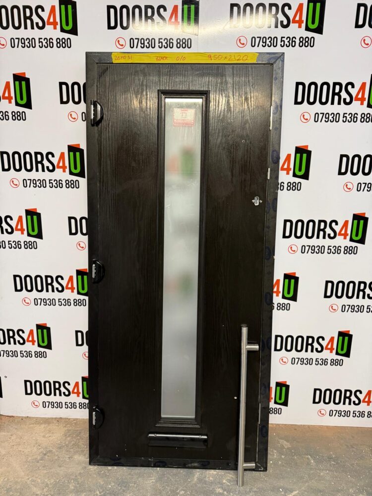 Black Composite Modern Door 950 x 2120 mm 26HJ31