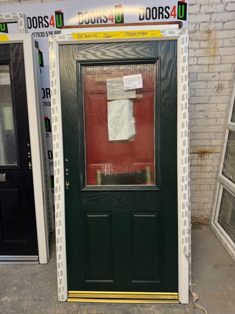 Green Composite Traditional Door 980 x 1980 mm 26JNW26
