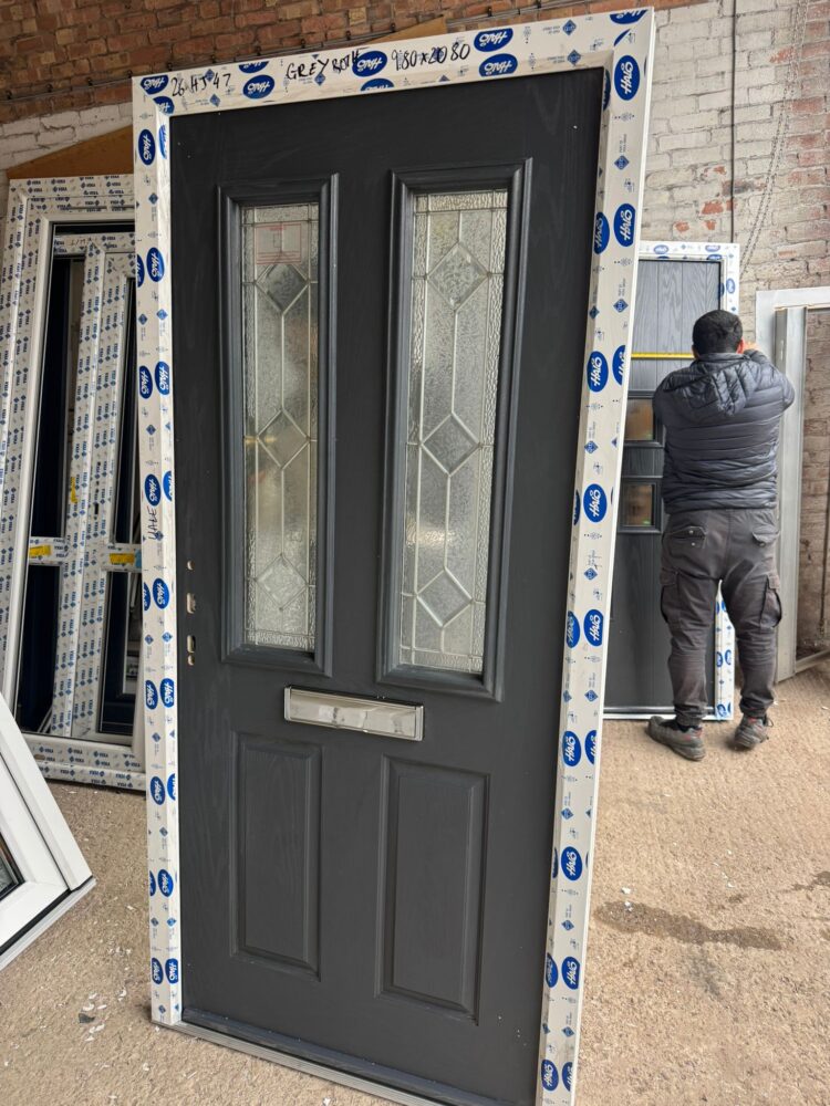 Anthracite Grey Composite Traditional Door 980 x 2080 mm 26HJ47