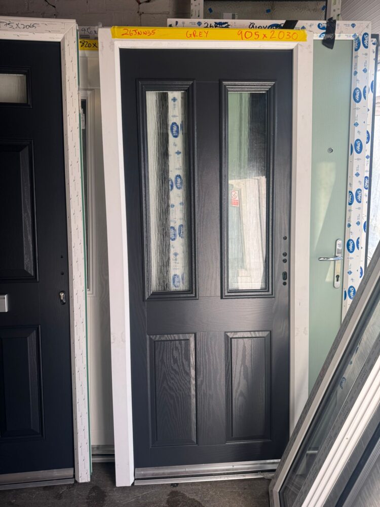 Anthracite Grey Composite Traditional Door 905 x 2030 mm 26JNW35