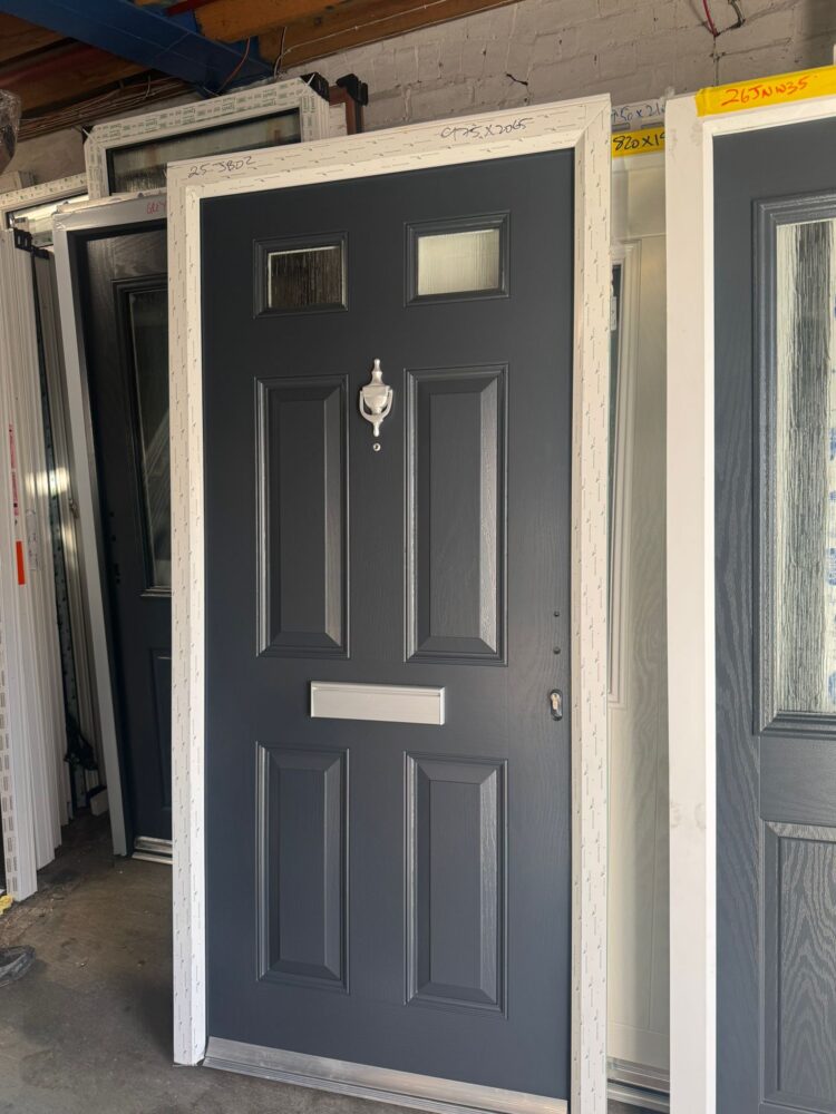 Anthracite Grey Composite Traditional Door 975 x 2065 mm 25JB02