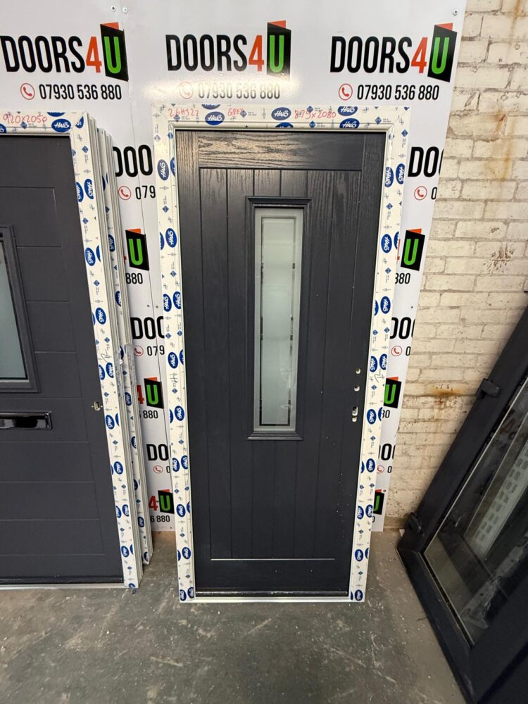 Anthracite Grey Composite Modern Door 875 x 2080 mm 26HJ27