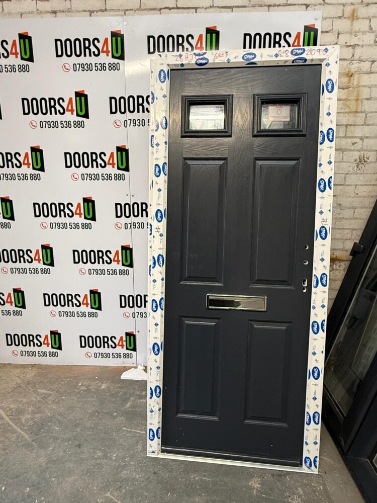 Anthracite Grey Composite Traditional Door 880 x 2090 mm 26HJ03