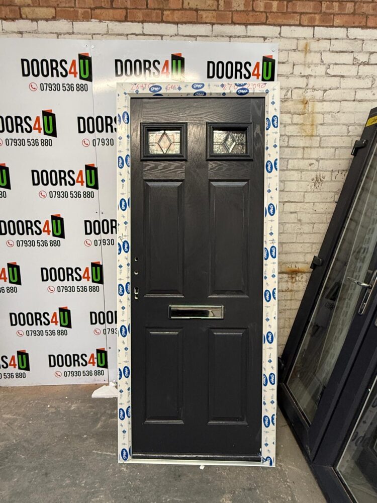 Anthracite Grey Composite Traditional Door 870 x 2090 mm 26HJ04