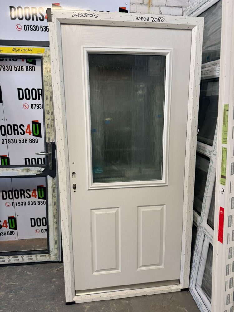 White Composite Traditional Door 1000 x 2080 mm 26NF03