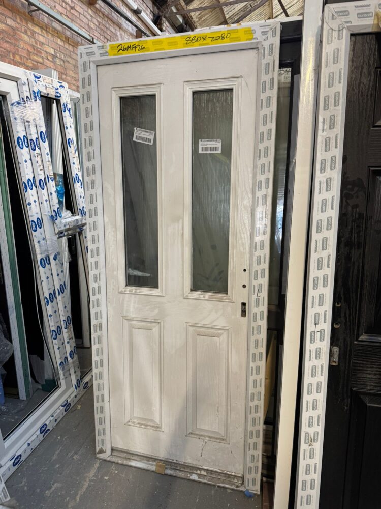 White Composite Traditional Door 880 x 2080 mm 26MFF26