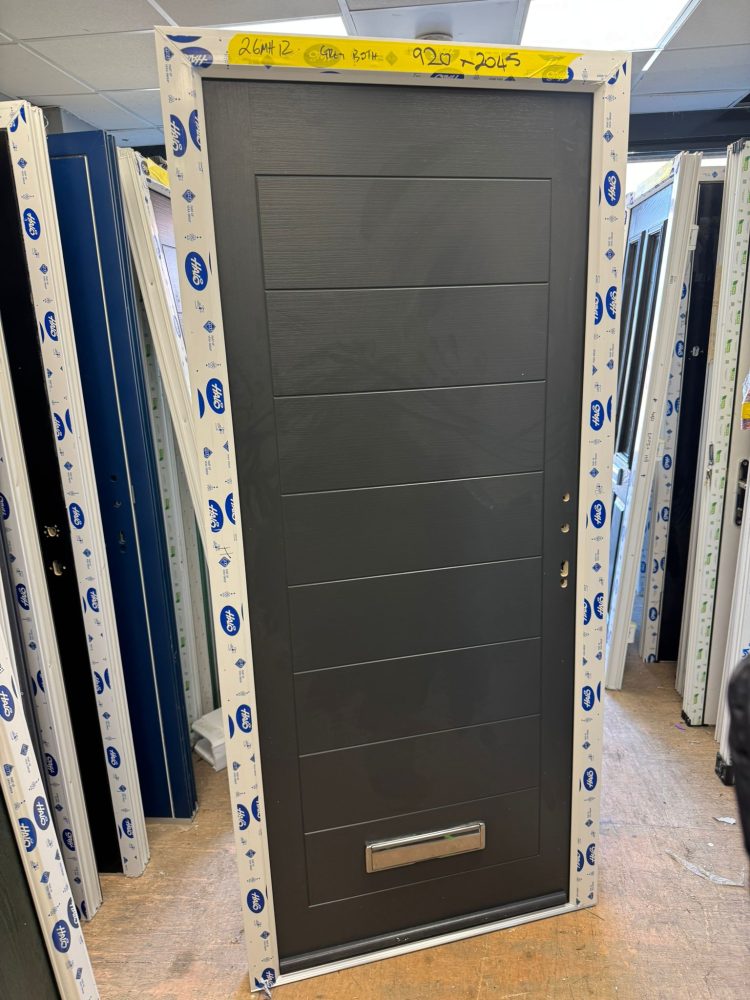 Anthracite Grey Composite Modern Door 920 x 2045 mm 26MH12