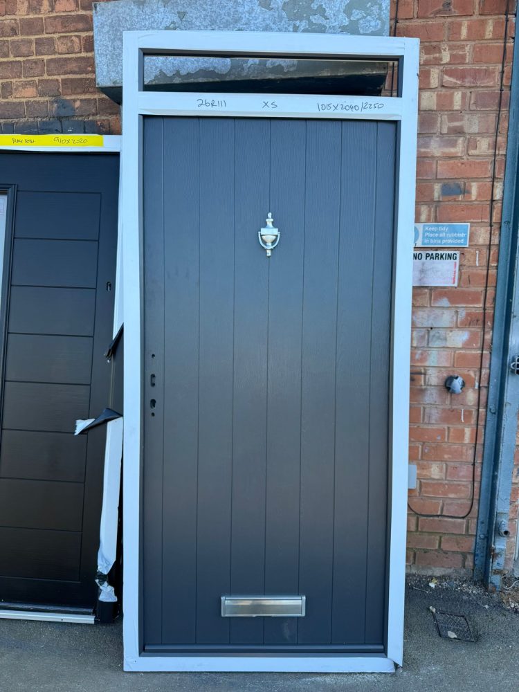 Ex-Showroom Anthracite Grey Composite Modern Door 1015 x 2040/2250 mm 26R111