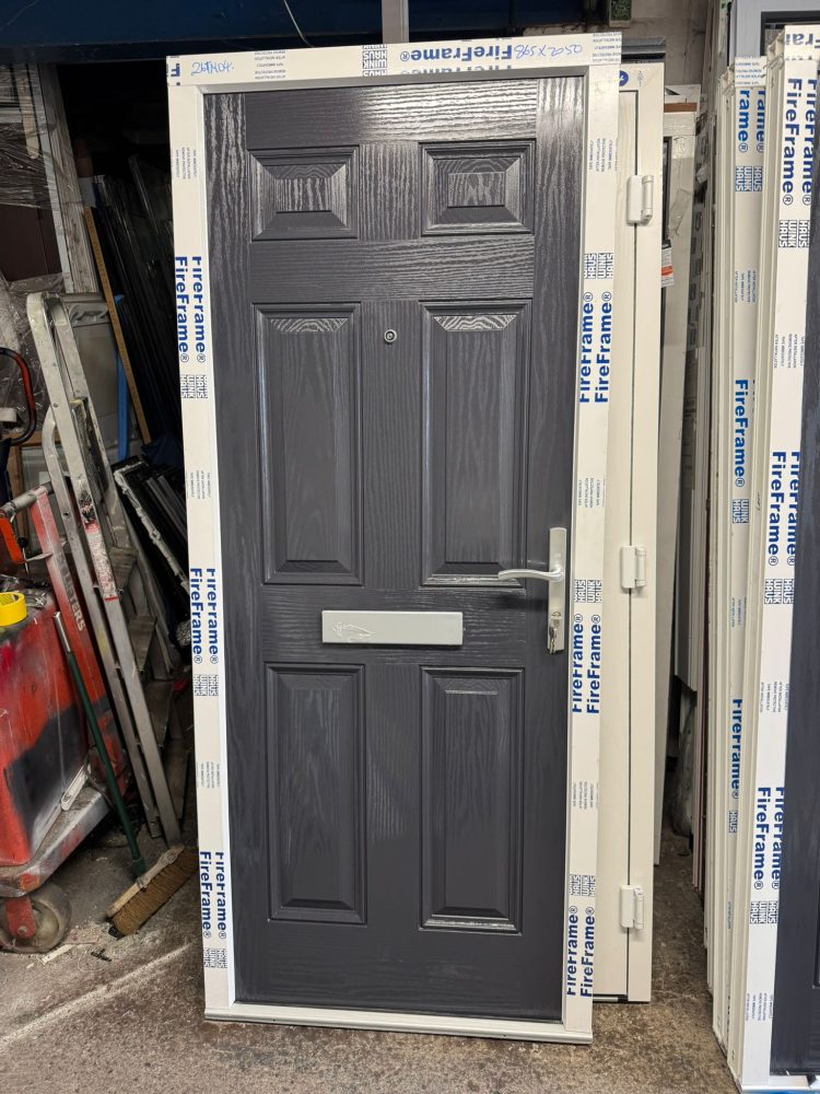 Anthracite Grey Composite Traditional Door 865 x 2050 mm 26TM04