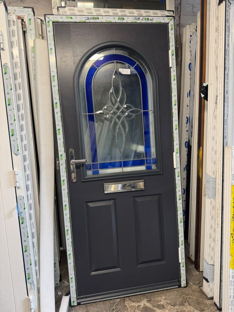 Anthracite Grey Composite Traditional Door 905 x 2065 mm 26MR01
