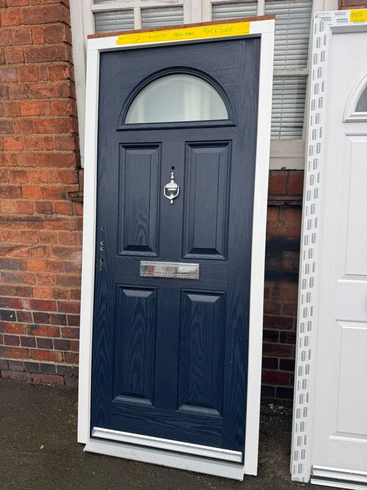 Navy Blue Composite Traditional FD30 Door 915 x 2065 mm 26MNW34
