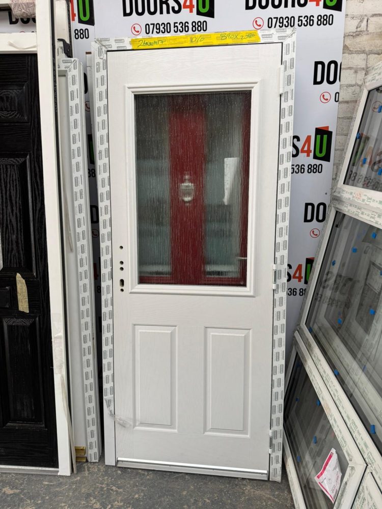 White Composite Traditional Door 890 x 2080 mm 26NWA117