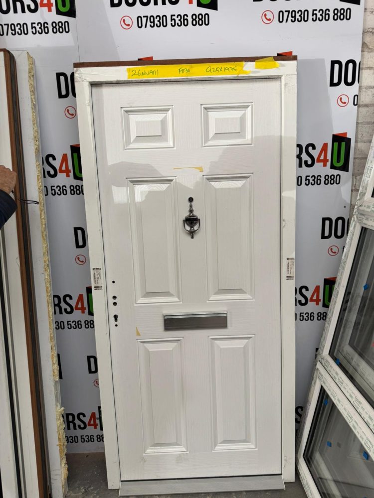 White Composite Traditional FD30 Door 925 x 1975 mm 26NWA111