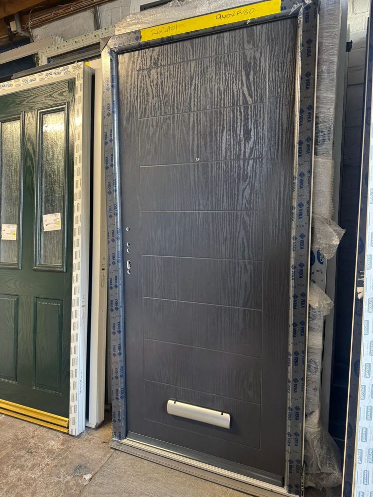 Anthracite Grey Composite Modern Door 940 x 1980 mm 26CA01