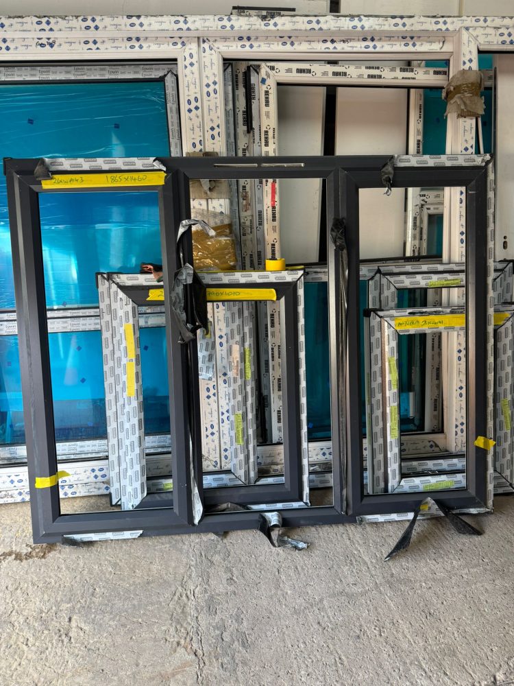 Anthracite Grey Upvc Window 1865 X 1460 mm 26NWA143
