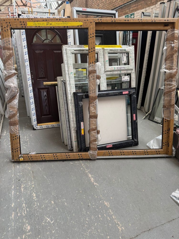 Irish Oak Upvc Sliding Patio Door 2400 x 1955 mm 26CFA04