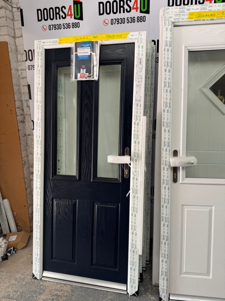 Navy Blue Composite Traditional Door 880 x 1995 mm 26MA11