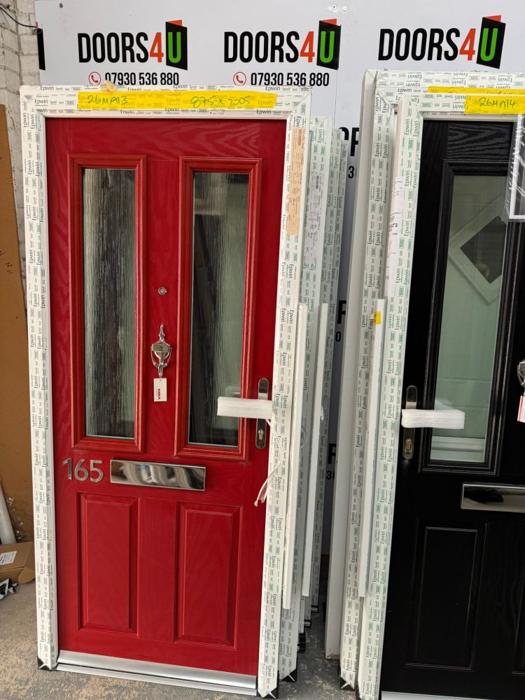 Red Composite Traditional Door 875 x 2005 mm 26MA13B