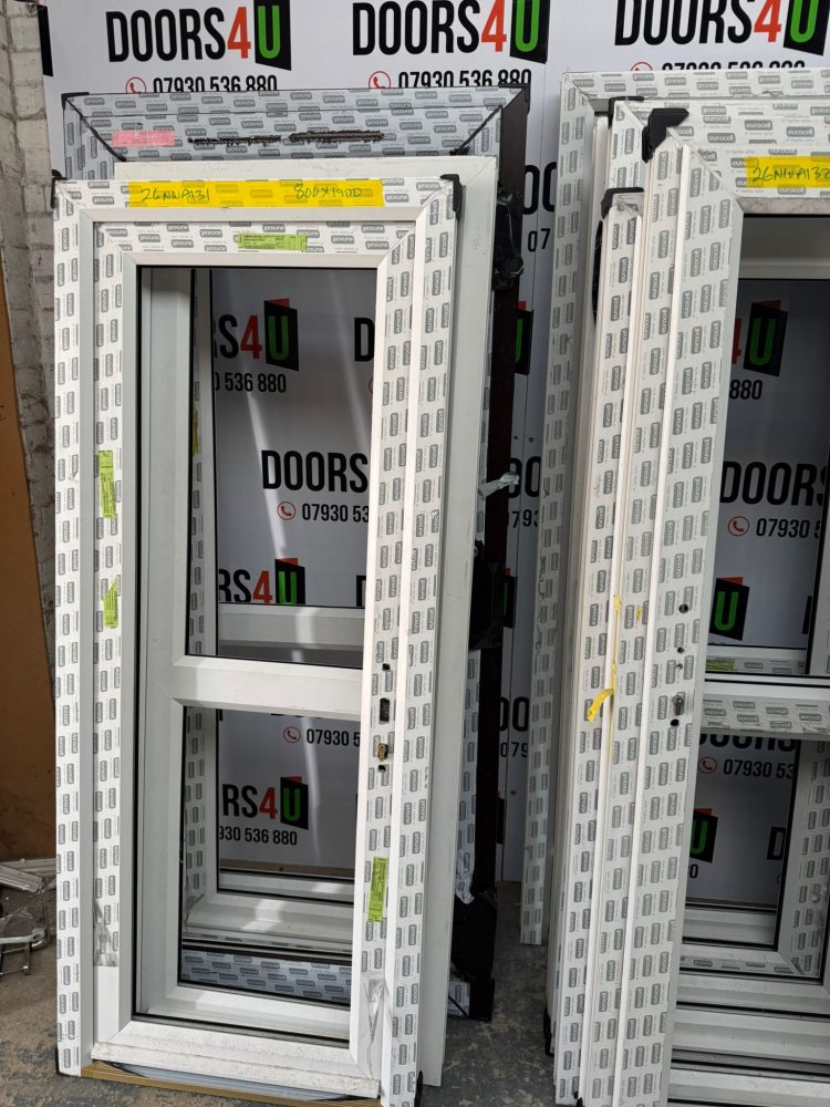 White Upvc Door 800 x 1900 mm 26NWA131