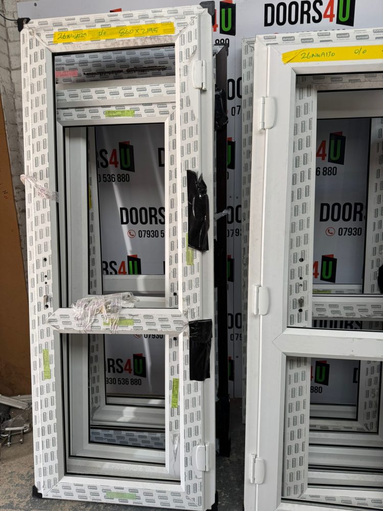 White Upvc Door 860 x 2195 mm 26NWA129