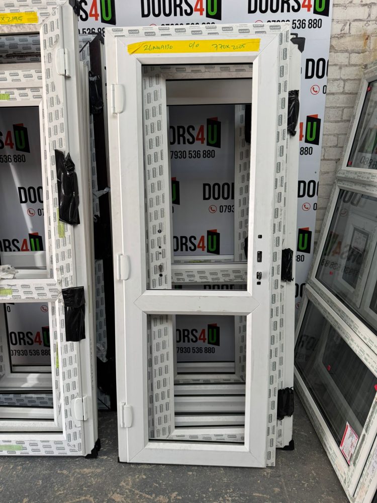 White Upvc Door 770 x 2005 mm 26NWA130