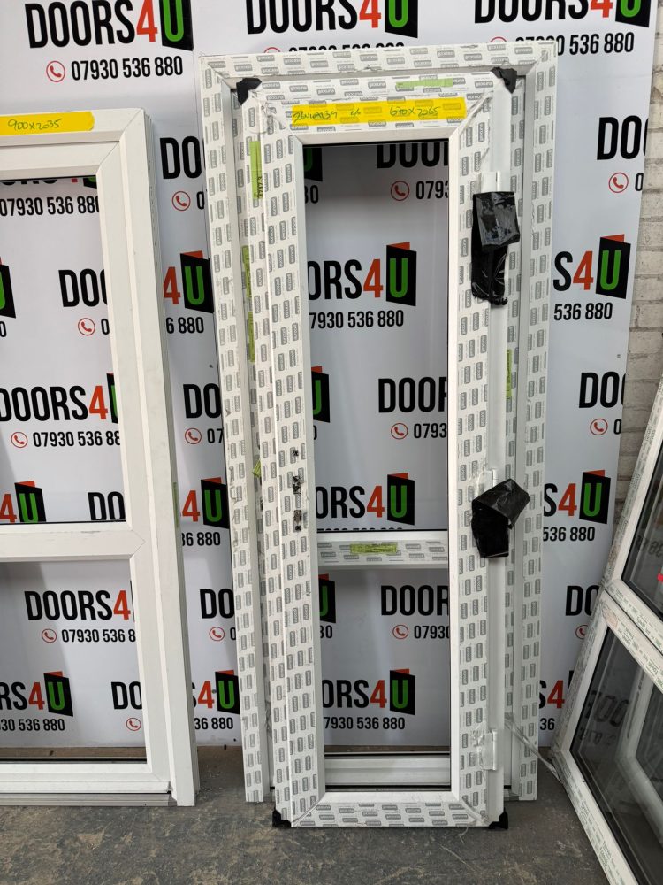 White Upvc Door 670 x 2065 mm 26NWA134