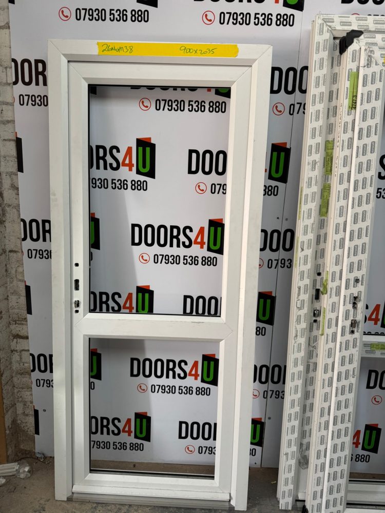 White Upvc Door 900 x 2035 mm 26NWA138