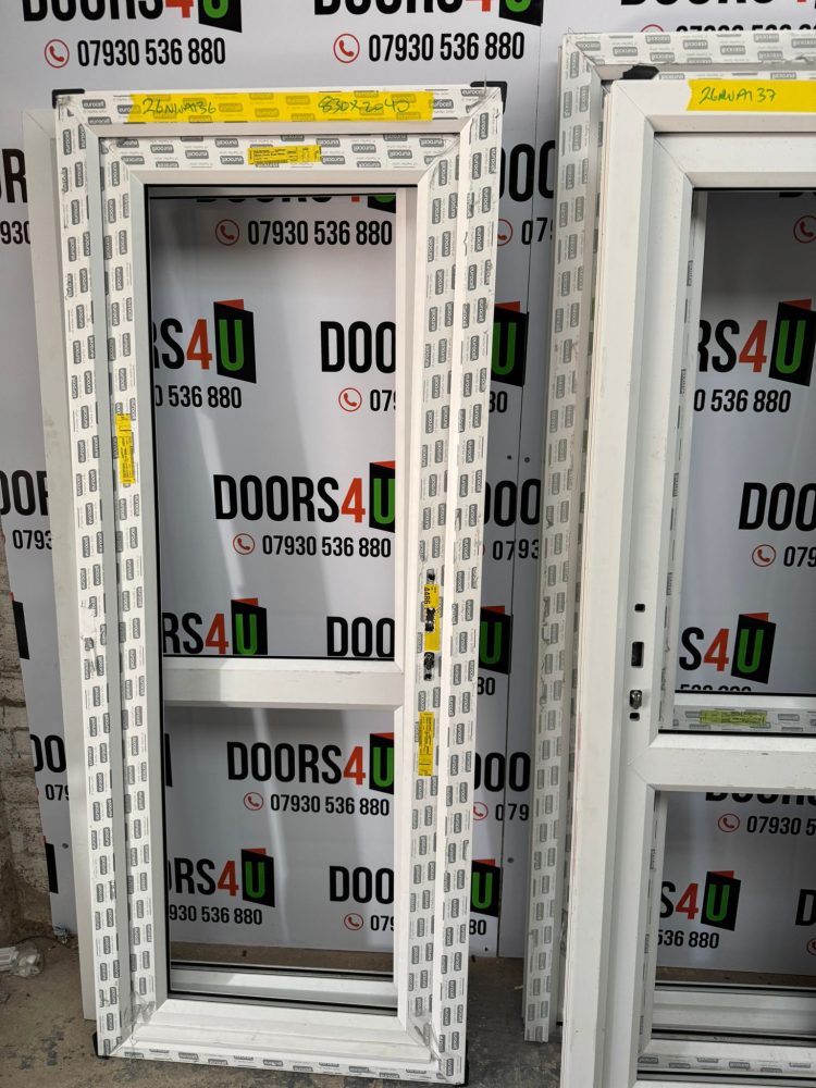 White Upvc Door 830 x 2040 mm 26NWA136