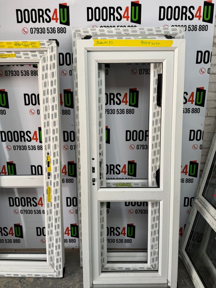 White Upvc Door 800 x 2020 mm 26NWA137