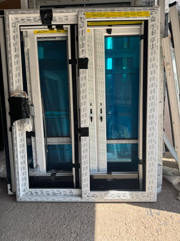 White Sliding Upvc Door 1570 x 2035 mm 26NWA125