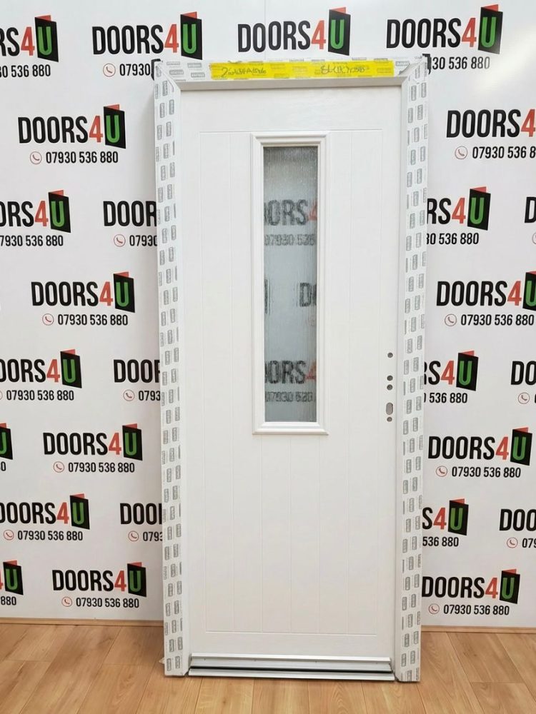 White Composite Modern Door 860 x 2000 mm 26NWAA06