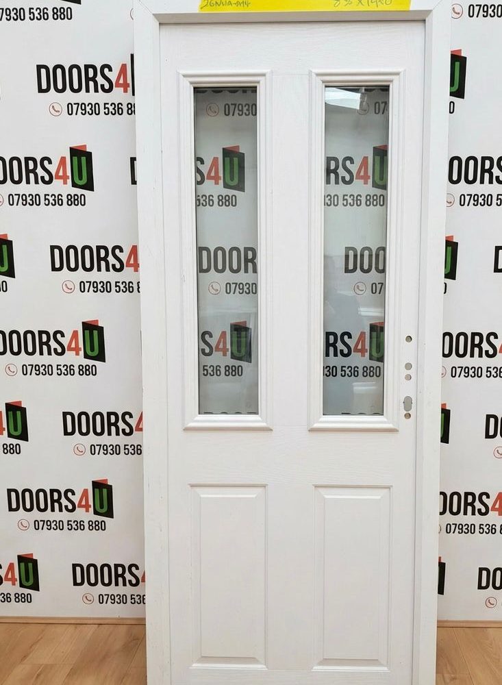 White Composite Traditional Door 835 x 1990 mm 26NWAA14