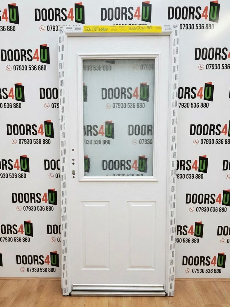 White Composite Traditional Door 865 x 2050 mm 26NWAA10