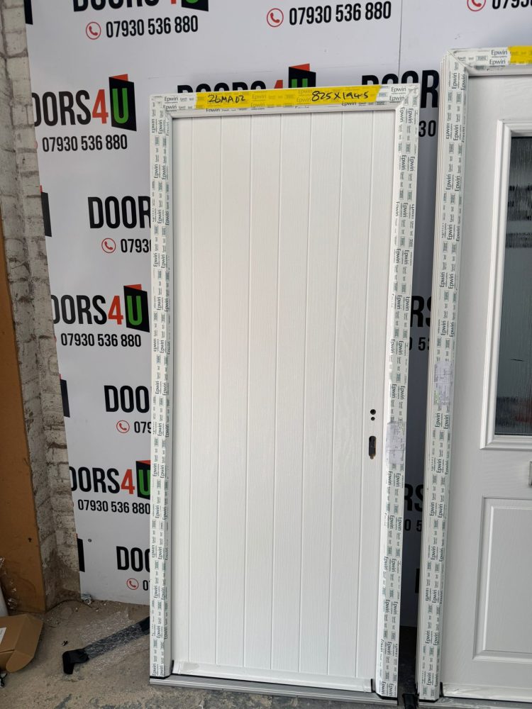 White Utility Composite Door 825 x 1945 mm 26MA02