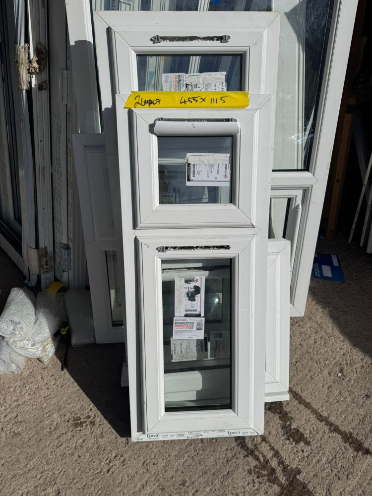 White Upvc Window 455 X 1115 mm 26MA07