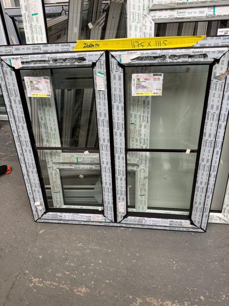 Rosewood Upvc Window 1175 X 1115 mm 26RA17