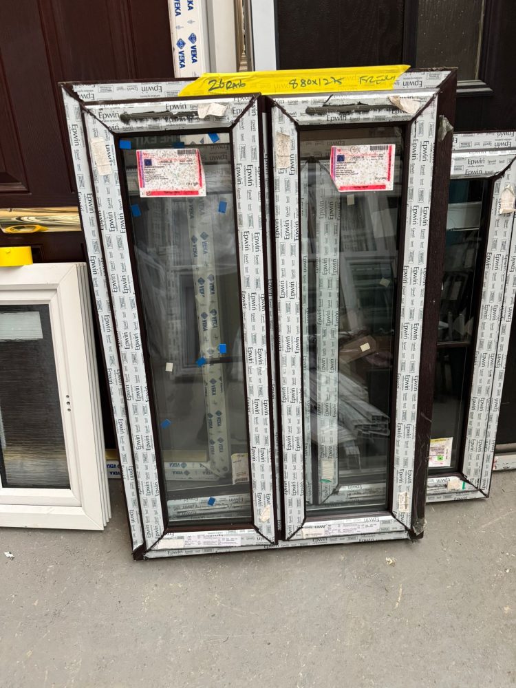 Rosewood Upvc French Window 880 X 1275 mm 26RA16