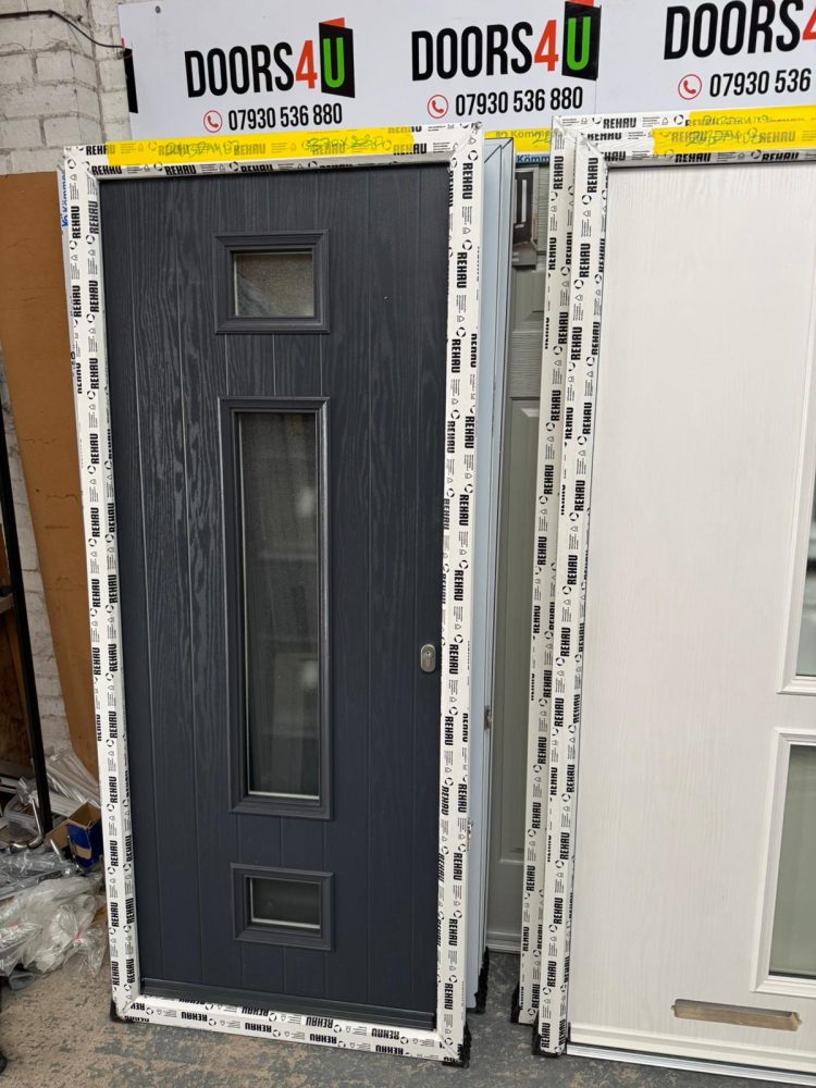Anthracite Grey Composite Modern Door 870 x 2030 mm 2BDMY07