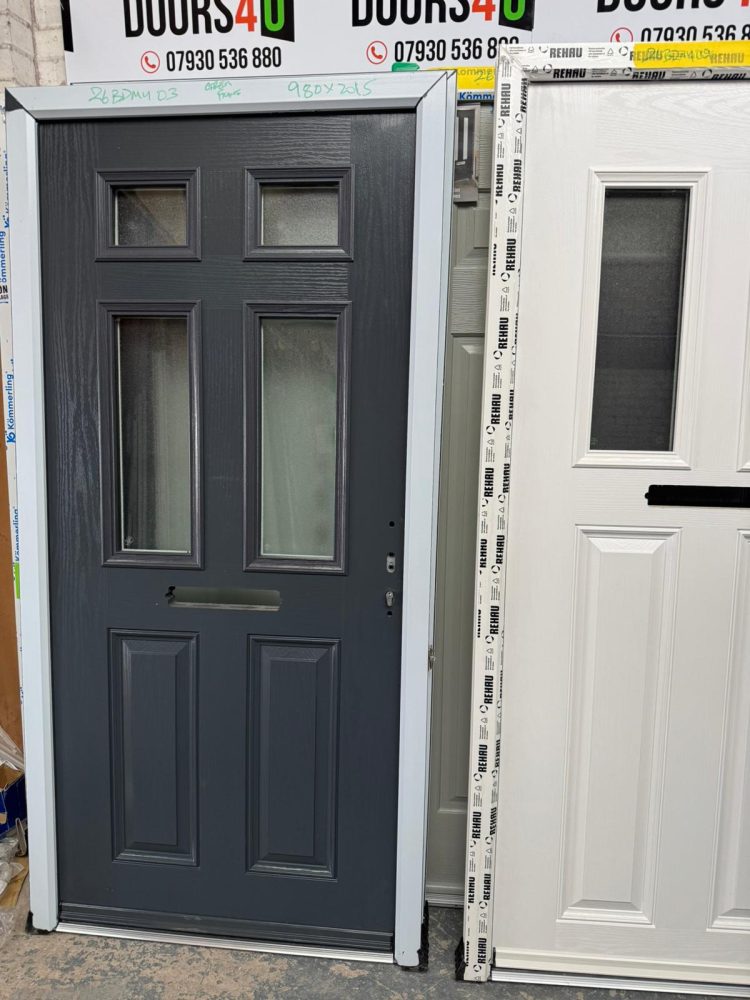 Anthracite Grey Composite Traditional Door 980 x 2015 mm 26BDMY03
