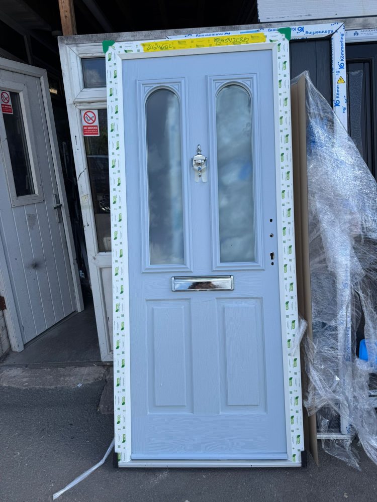 Duck Egg Blue Composite Traditional Door 895 x 2080 mm 26MG02