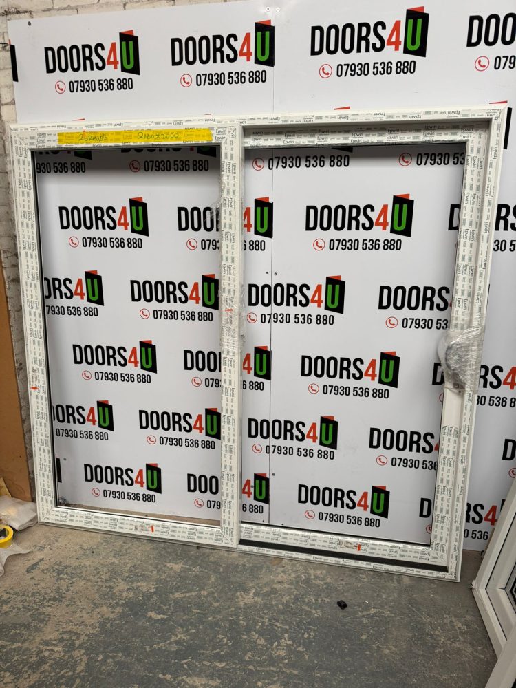 White Sliding Upvc Door 2120 x 1395 mm 26RM103