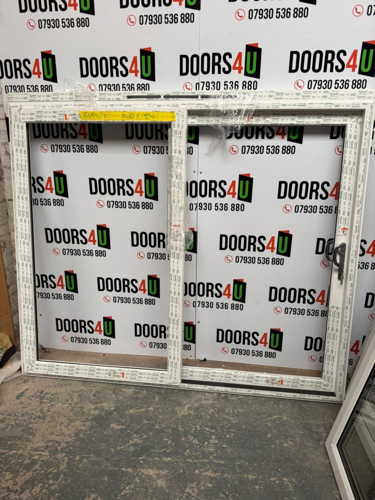 White Sliding Upvc Door 2080 x 1790 mm 26RM102