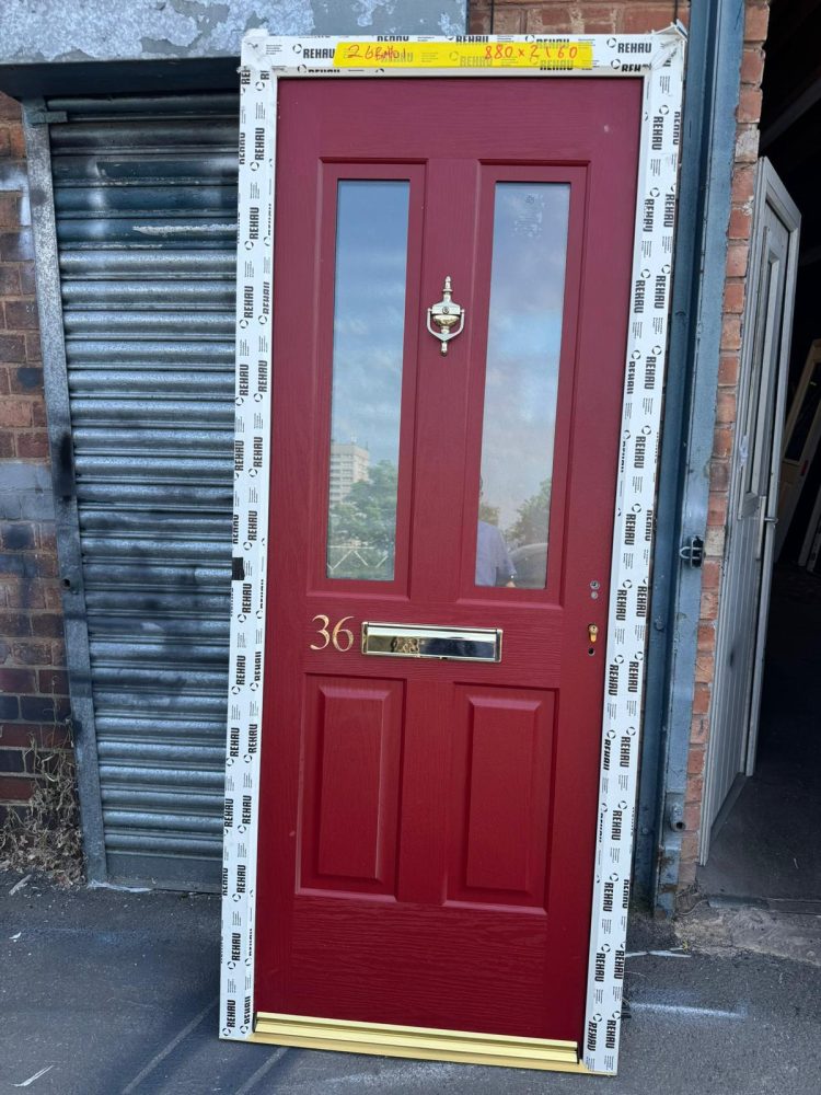 Red Composite Traditional Door 880 x 2160 mm 26BMY01